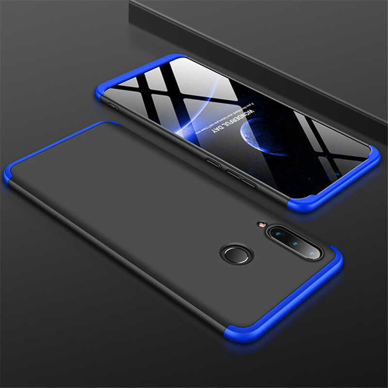 Huawei P30 Lite Kılıf Zore Ays Kapak Siyah-Mavi