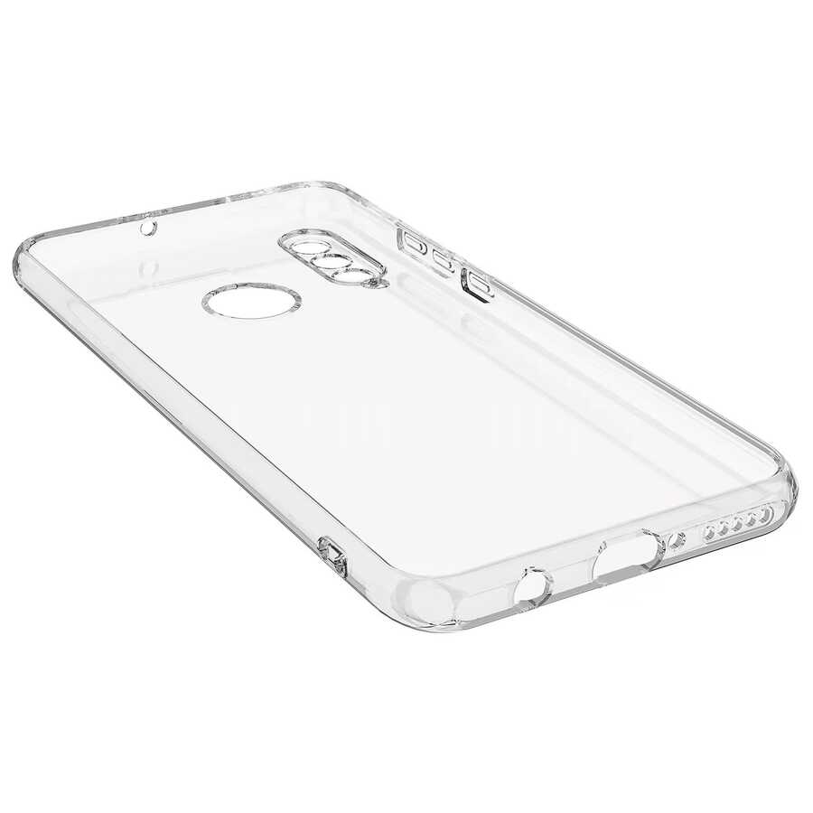 Huawei P30 Lite Kılıf Zore Kamera Korumalı Süper Silikon Kapak Renksiz