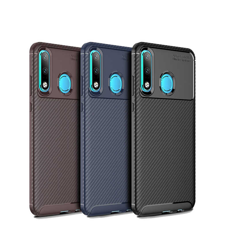 Huawei P30 Lite Kılıf Zore Negro Silikon Kapak Kahverengi