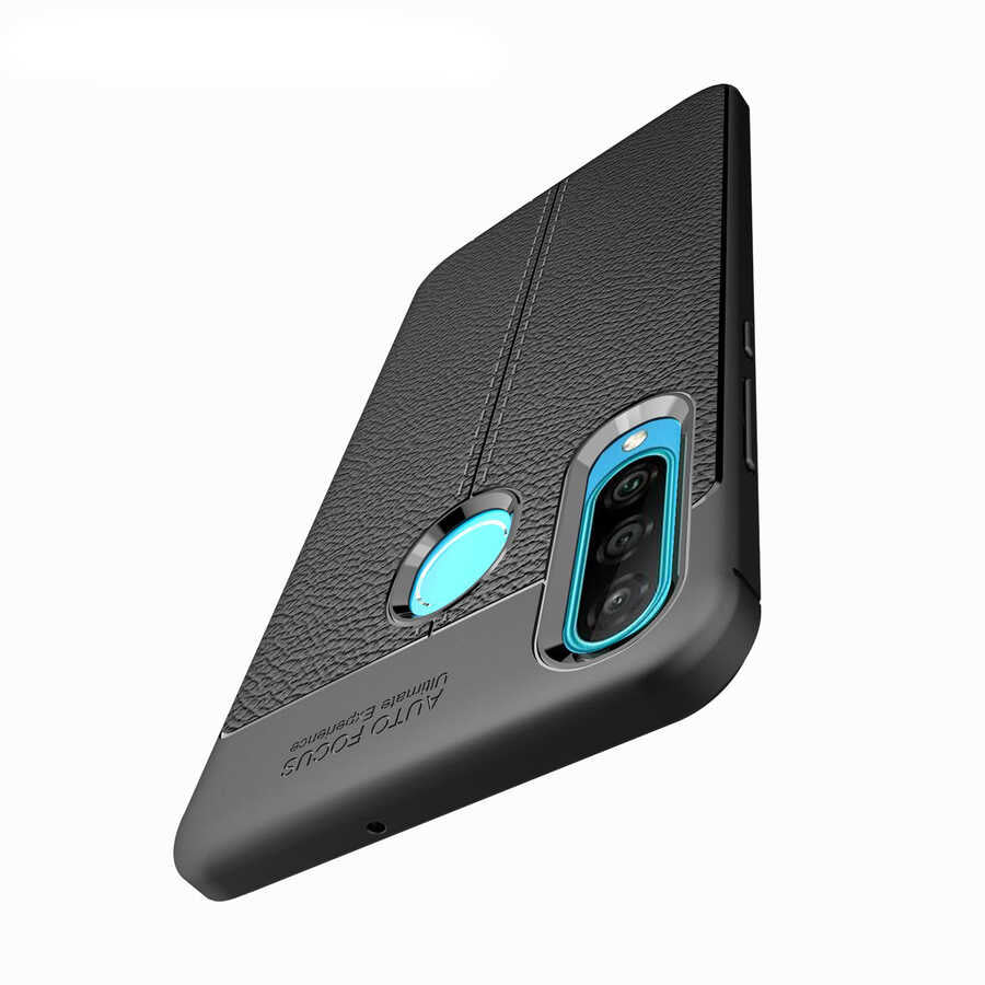 Huawei P30 Lite Kılıf Zore Niss Silikon Kapak Siyah