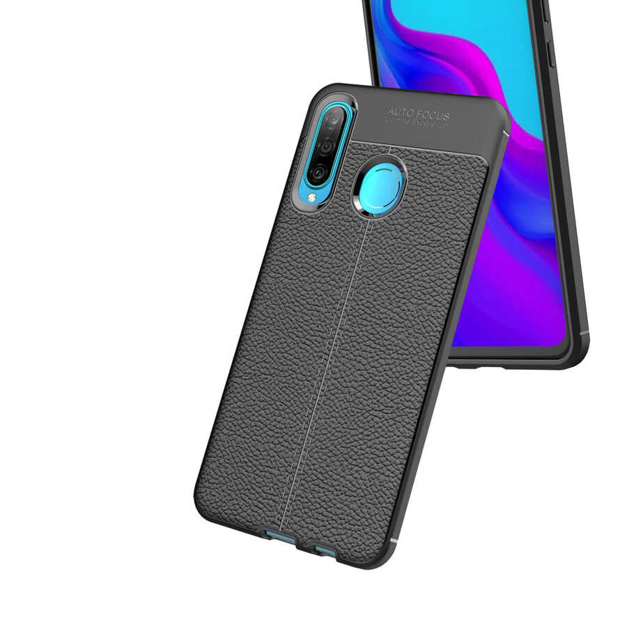 Huawei P30 Lite Kılıf Zore Niss Silikon Kapak Siyah