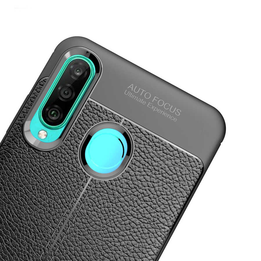 Huawei P30 Lite Kılıf Zore Niss Silikon Kapak Siyah