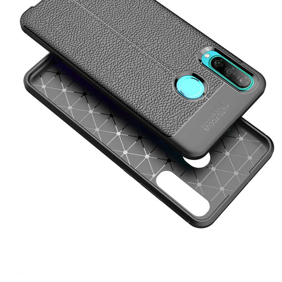 Huawei P30 Lite Kılıf Zore Niss Silikon Kapak Siyah