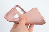 Huawei P30 Lite Kılıf Zore Premier Silikon Kapak Rose Gold