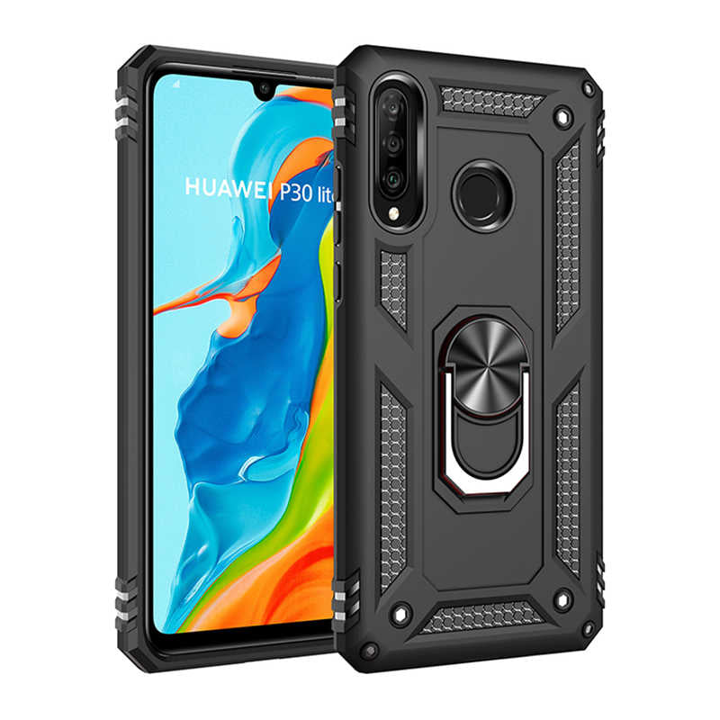 Huawei P30 Lite Kılıf Zore Vega Kapak Gold