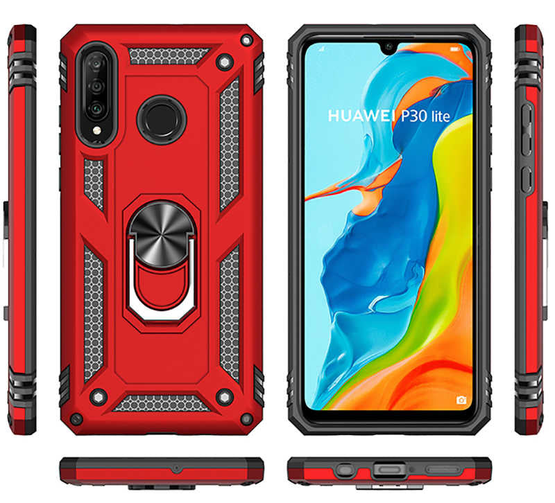 Huawei P30 Lite Kılıf Zore Vega Kapak Gold
