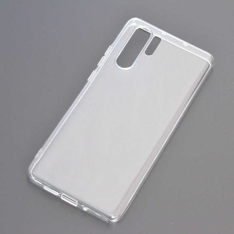 Huawei P30 Pro Kılıf Zore Süper Silikon Kapak Renksiz