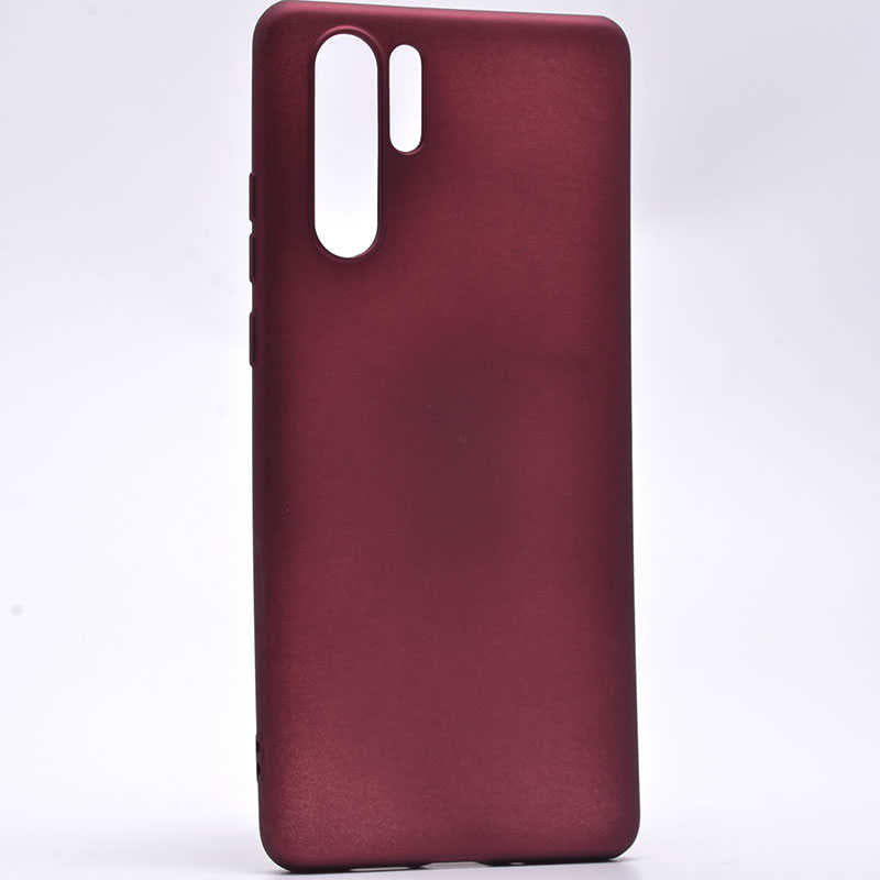 Huawei P30 Pro Kılıf Zore Premier Silikon Kapak Mürdüm