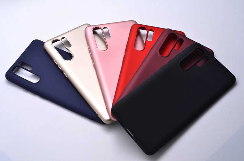 Huawei P30 Pro Kılıf Zore Premier Silikon Kapak Mürdüm