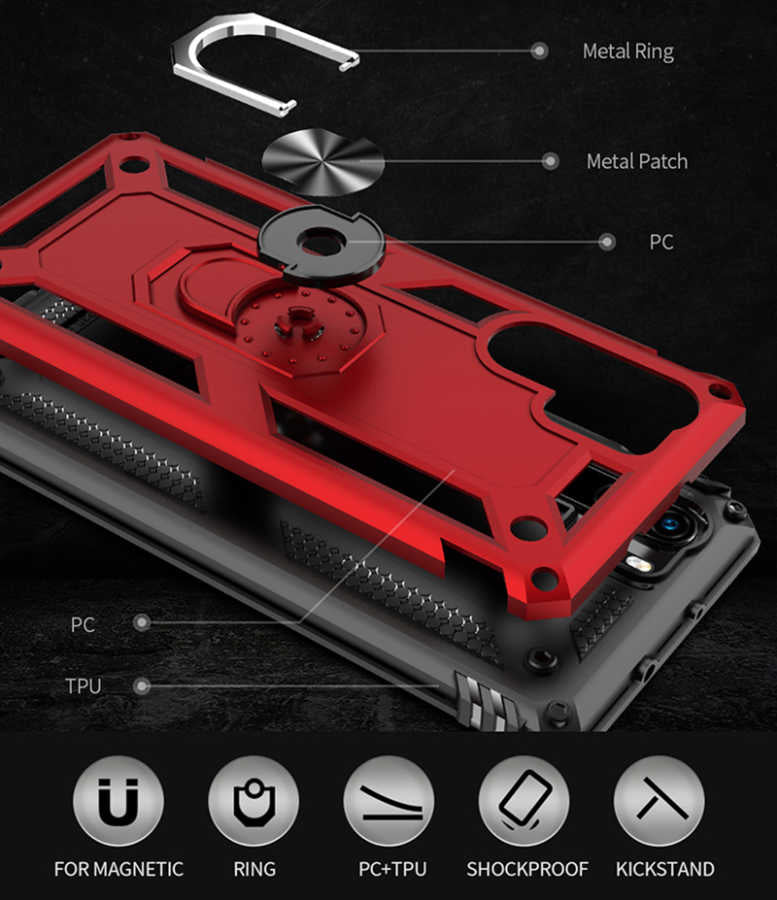 Huawei P30 Pro Kılıf Zore Vega Kapak Gold