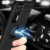 Huawei P40 Kılıf Zore Ravel Silikon Kapak Siyah