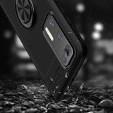 Huawei P40 Kılıf Zore Ravel Silikon Kapak Siyah-Kırmızı