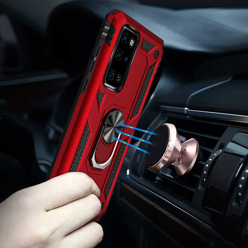 Huawei P40 Kılıf Zore Vega Kapak Rose Gold