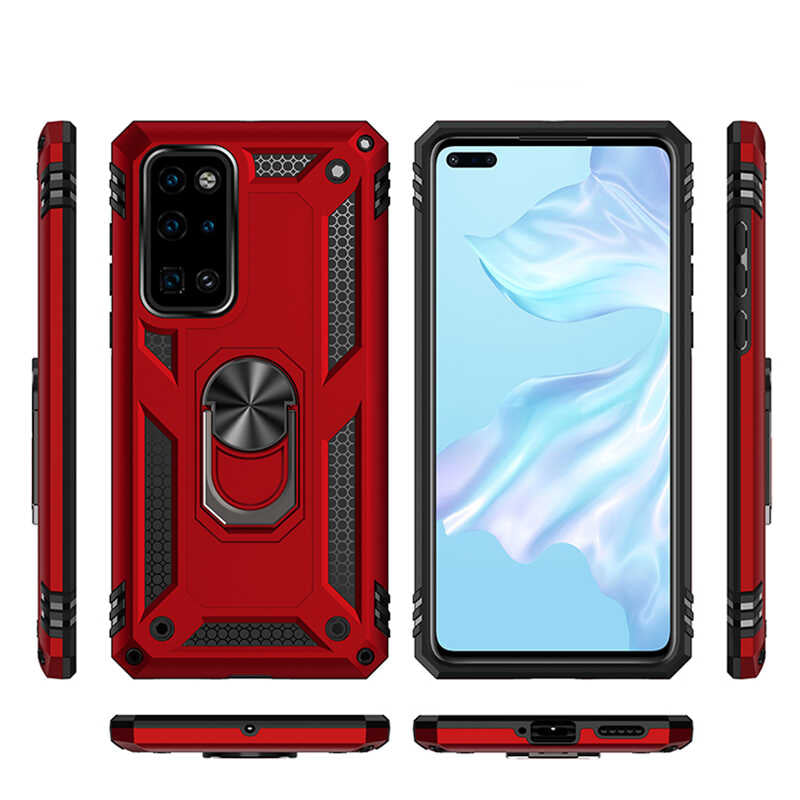 Huawei P40 Kılıf Zore Vega Kapak Rose Gold