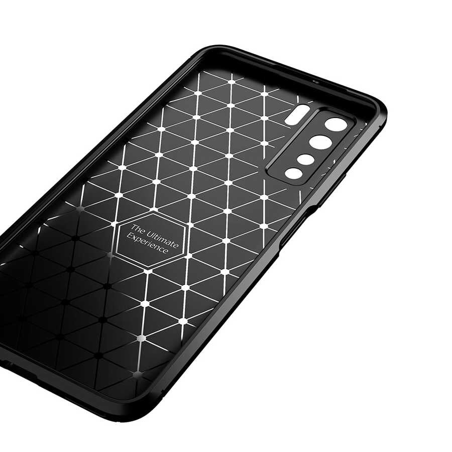 Huawei P40 Lite 5G Kılıf Zore Negro Silikon Kapak Siyah