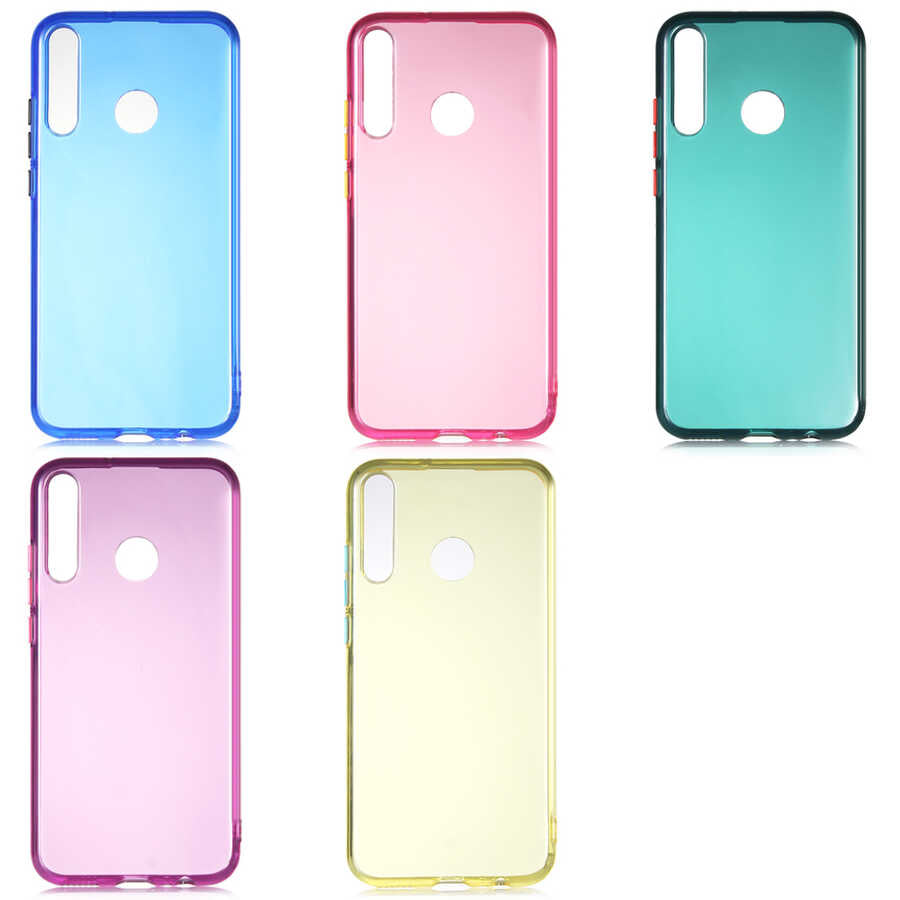 Huawei P40 Lite E Kılıf Zore Bistro Kapak Mavi