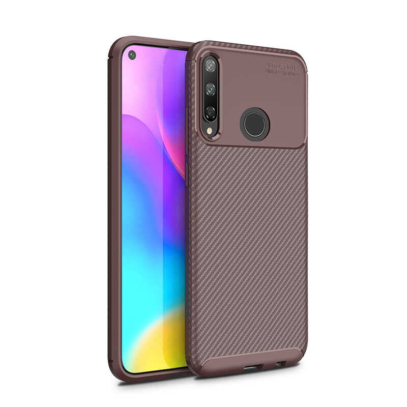 Huawei P40 Lite E Kılıf Zore Negro Silikon Kapak Lacivert