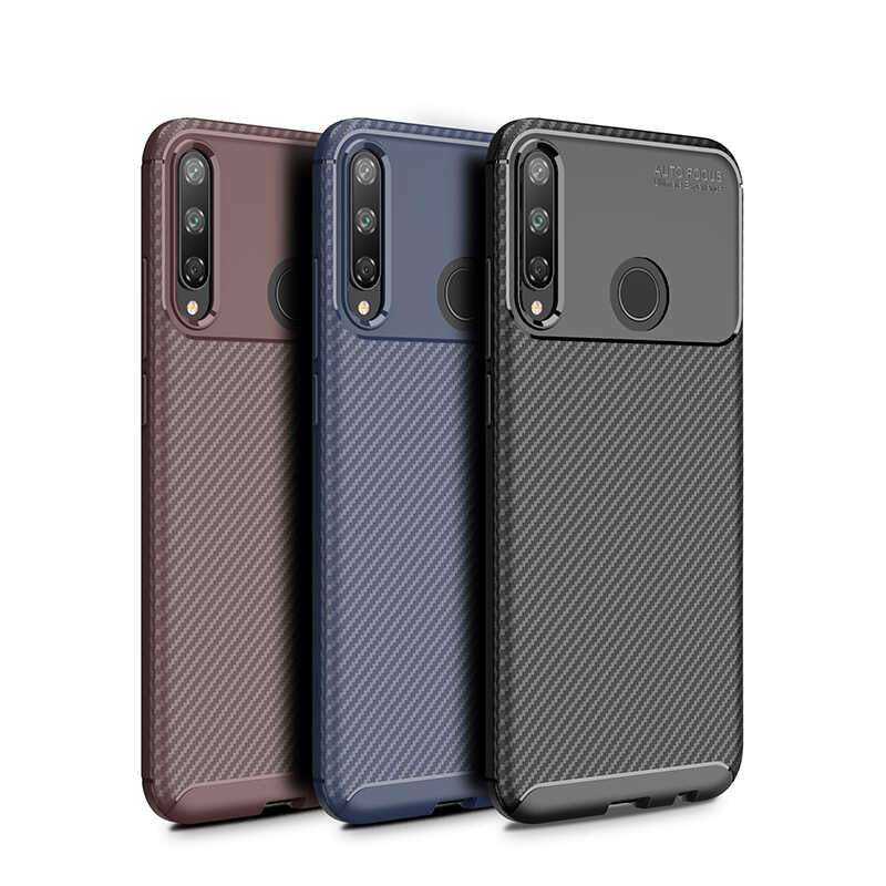 Huawei P40 Lite E Kılıf Zore Negro Silikon Kapak Lacivert