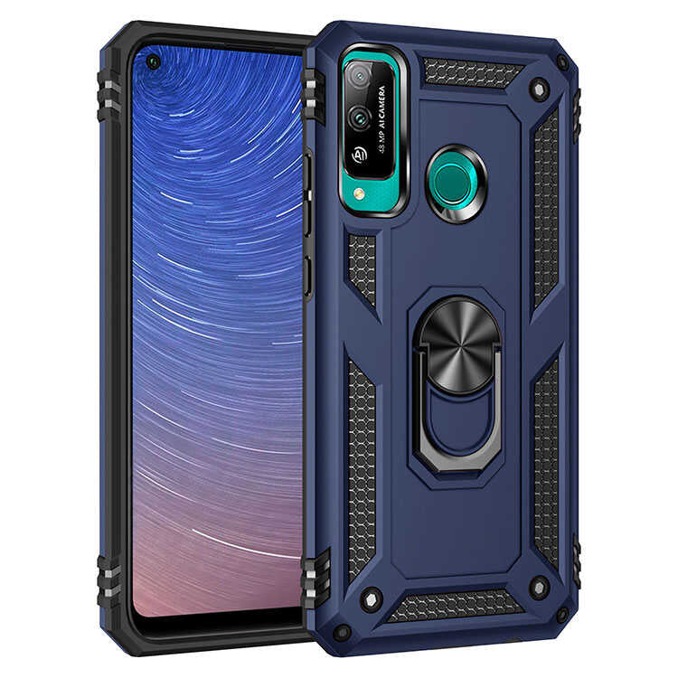 Huawei P40 Lite E Kılıf Zore Vega Kapak Siyah