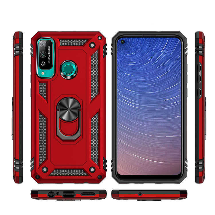 Huawei P40 Lite E Kılıf Zore Vega Kapak Siyah
