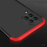 Huawei P40 Lite Kılıf Zore Ays Kapak Siyah-Kırmızı