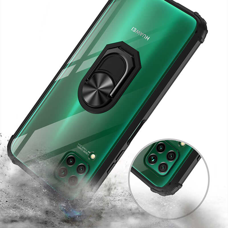 Huawei P40 Lite Kılıf Zore Mola Kapak Siyah