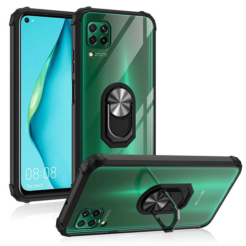 Huawei P40 Lite Kılıf Zore Mola Kapak Siyah