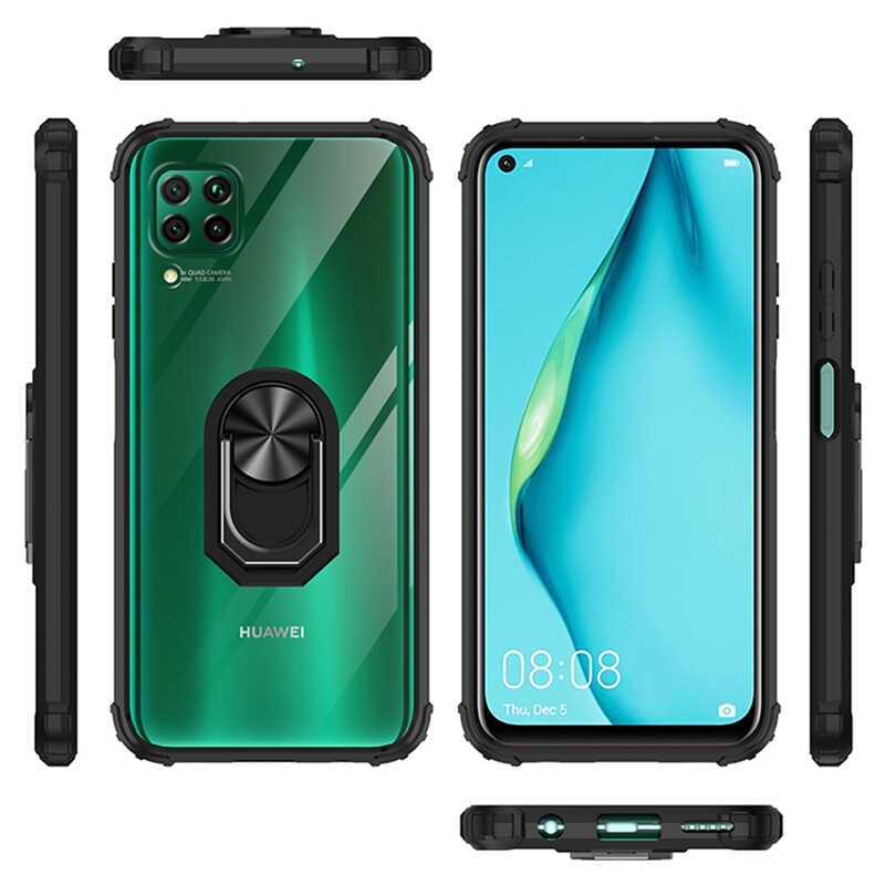 Huawei P40 Lite Kılıf Zore Mola Kapak Siyah