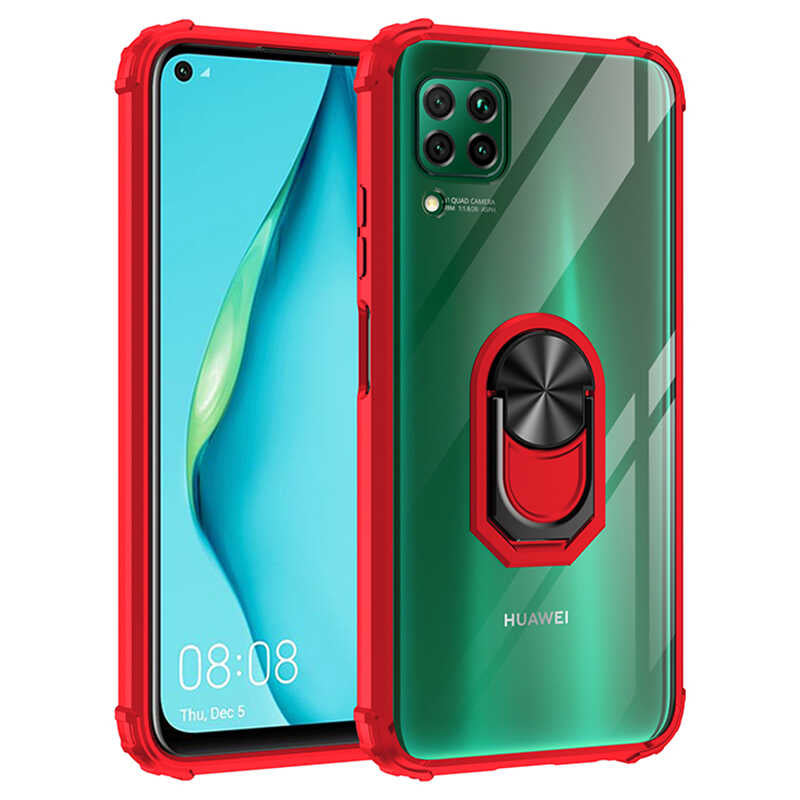 Huawei P40 Lite Kılıf Zore Mola Kapak Kırmızı
