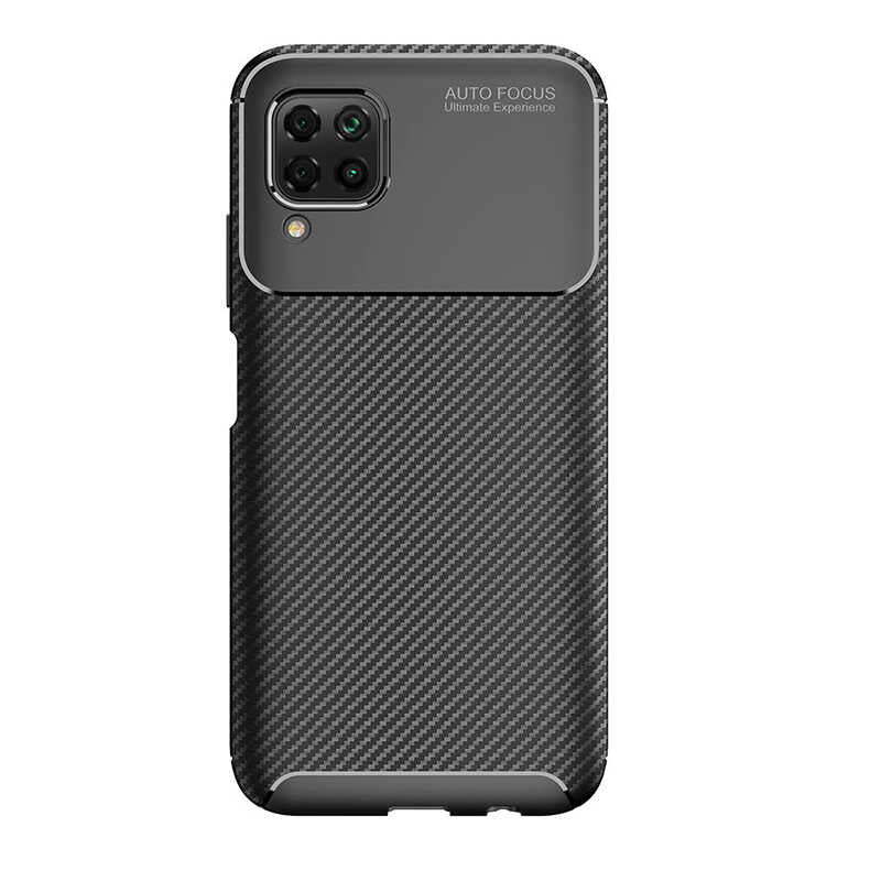 Huawei P40 Lite Kılıf Zore Negro Silikon Kapak Siyah