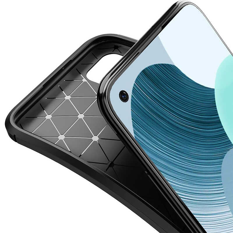Huawei P40 Lite Kılıf Zore Negro Silikon Kapak Siyah