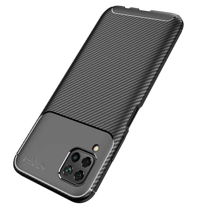 Huawei P40 Lite Kılıf Zore Negro Silikon Kapak Kahverengi