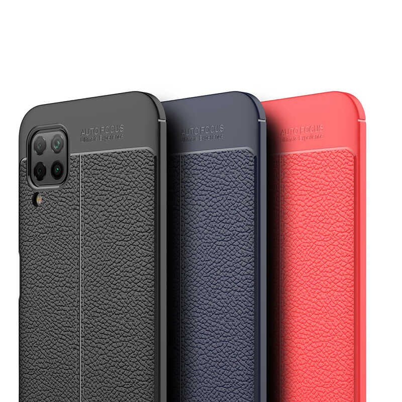 Huawei P40 Lite Kılıf Zore Niss Silikon Kapak Lacivert