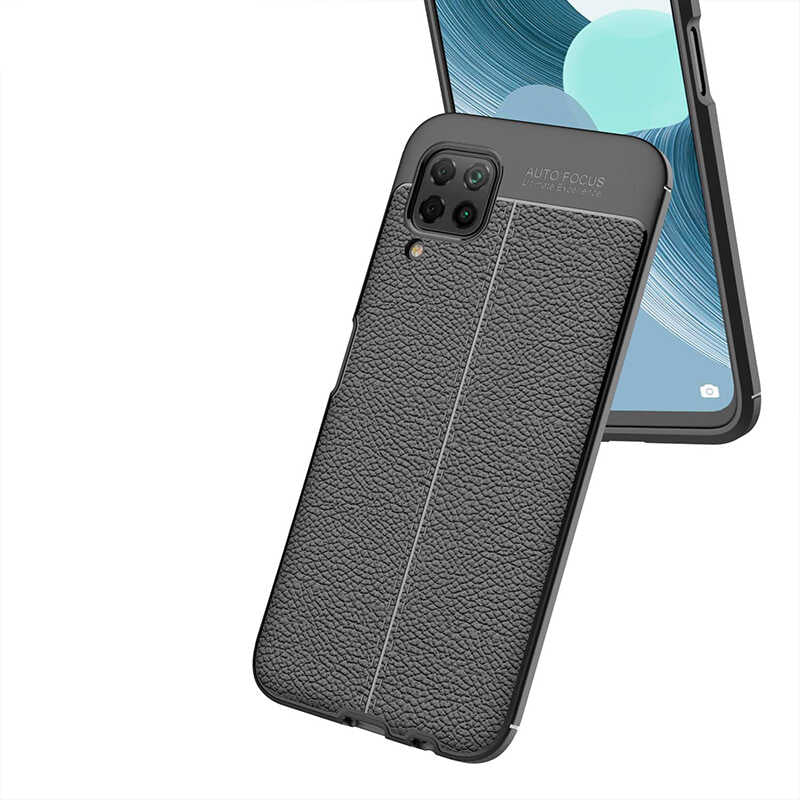 Huawei P40 Lite Kılıf Zore Niss Silikon Kapak Lacivert