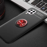 Huawei P40 Lite Kılıf Zore Ravel Silikon Kapak Siyah-Kırmızı