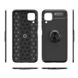 Huawei P40 Lite Kılıf Zore Ravel Silikon Kapak Siyah-Mavi