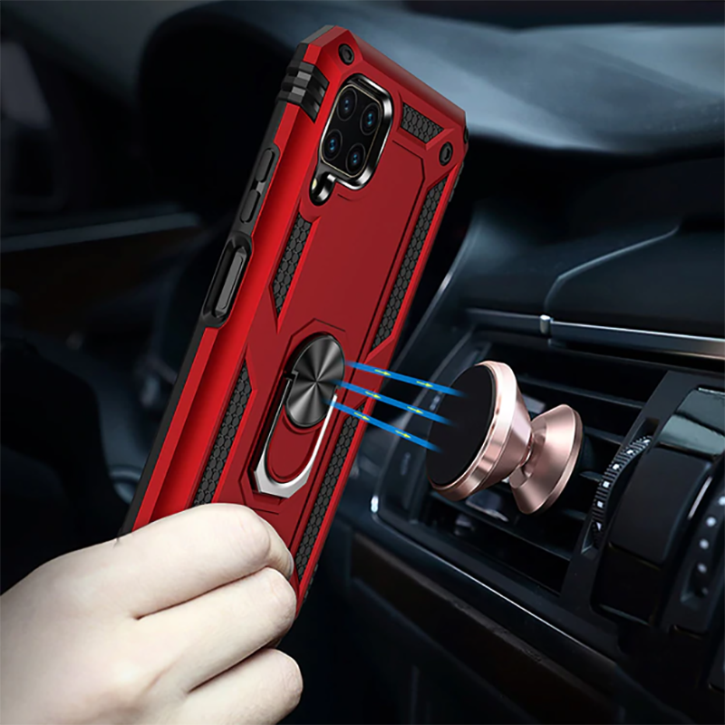 Huawei P40 Lite Kılıf Zore Vega Kapak Mavi