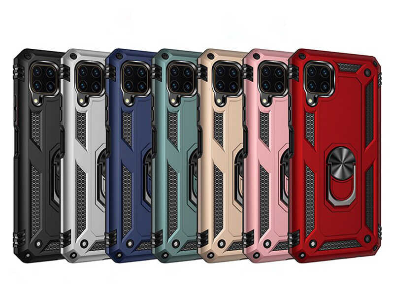 Huawei P40 Lite Kılıf Zore Vega Kapak Mavi