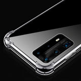 Huawei P40 Pro Kılıf Zore Nitro Anti Shock Silikon Renksiz