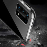 Huawei P40 Pro Kılıf Zore Nitro Anti Shock Silikon Renksiz