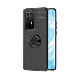 Huawei P40 Pro Kılıf Zore Ravel Silikon Kapak Siyah-Mavi