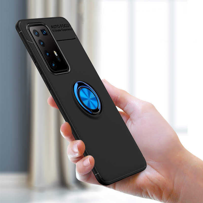 Huawei P40 Pro Kılıf Zore Ravel Silikon Kapak Kırmızı
