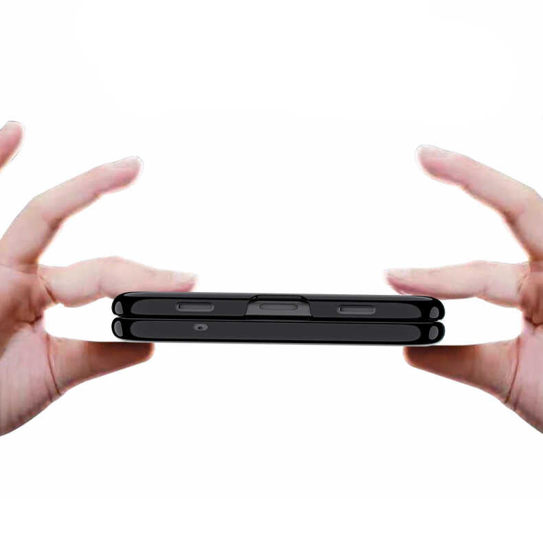 Huawei P50 Pocket Kılıf Zore Kıpta Kapak Gümüş