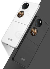 Huawei P50 Pocket Kılıf Zore Sert Kıpta Kapak Lila