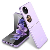 Huawei P50 Pocket Kılıf Zore Sert Kıpta Kapak Lila