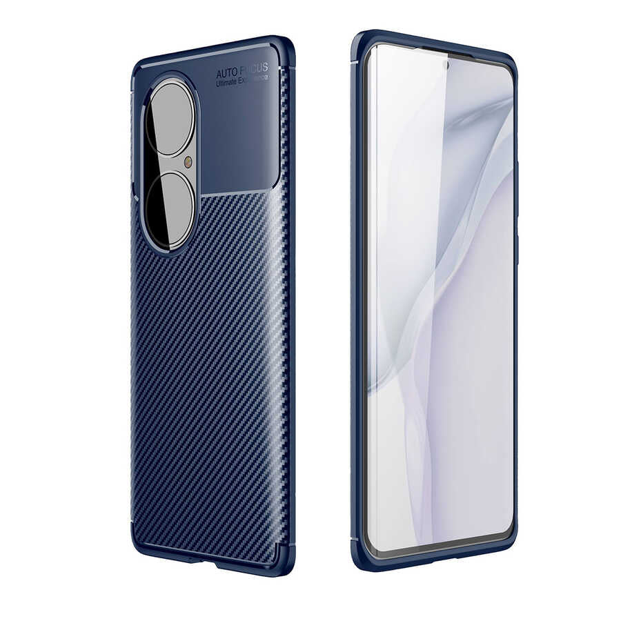 Huawei P50 Pro Kılıf Zore Negro Silikon Kapak Siyah