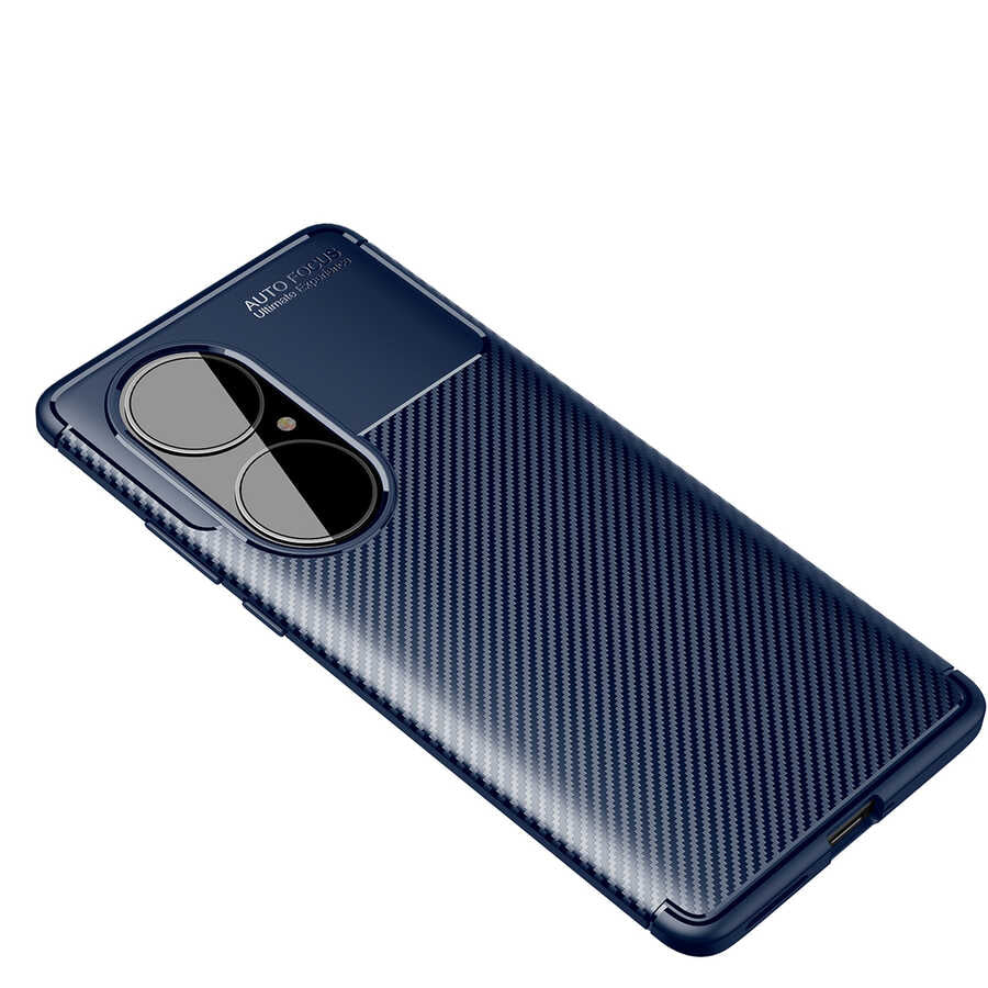 Huawei P50 Pro Kılıf Zore Negro Silikon Kapak Siyah