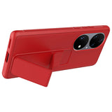 Huawei P50 Pro Kılıf Zore Qstand Kapak Koyu Yeşil