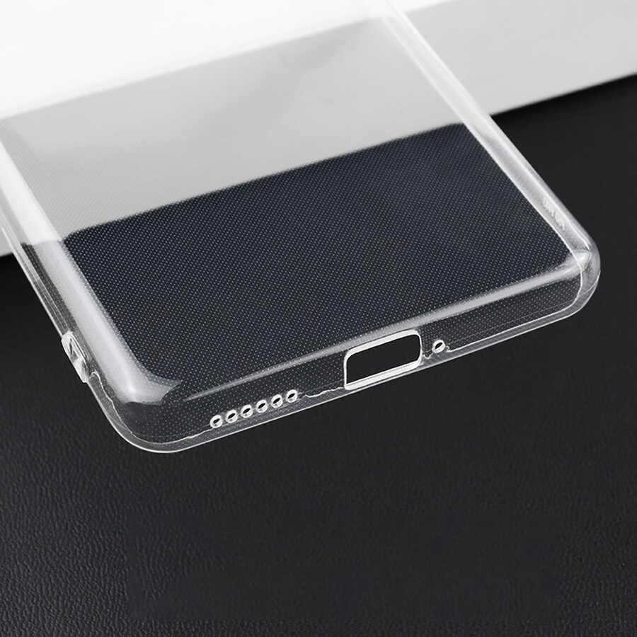 Huawei P50 Pro Kılıf Zore Süper Silikon Kapak Renksiz