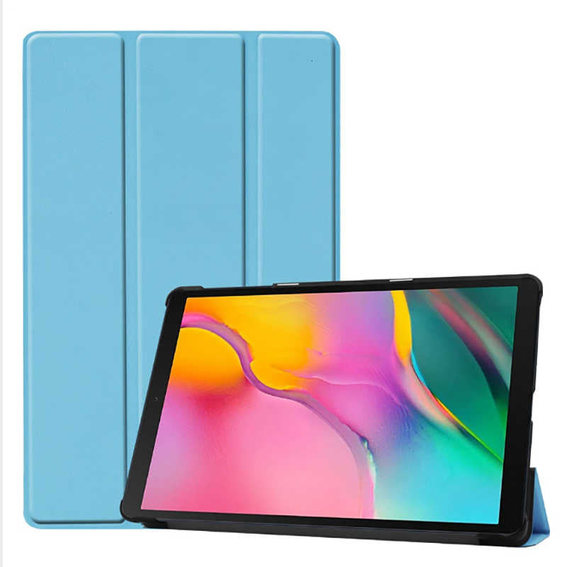 Huawei T3 10 inc Zore Smart Cover Standlı 1-1 Kılıf Mavi